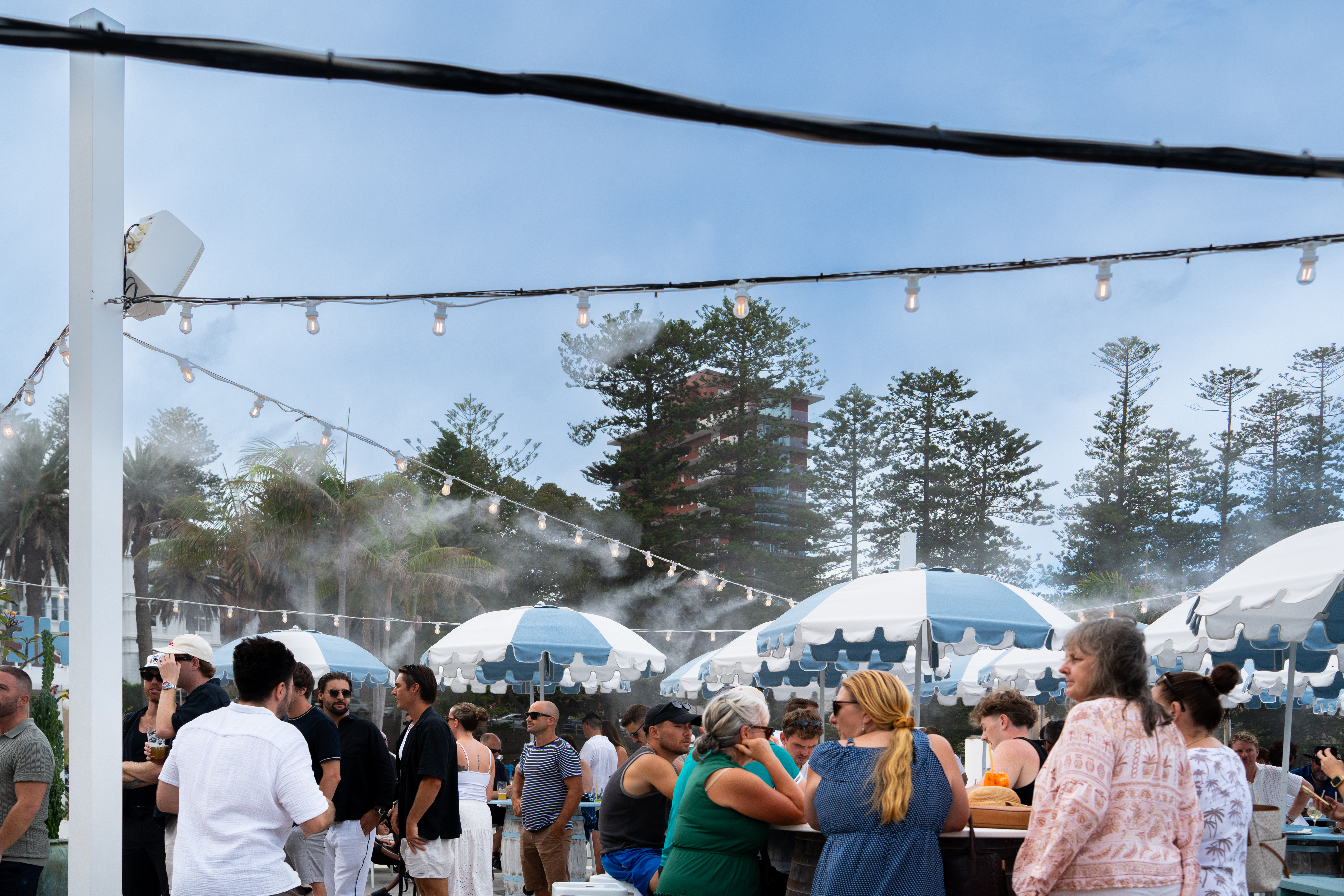 Outdoor dining misting system ROI hospitality