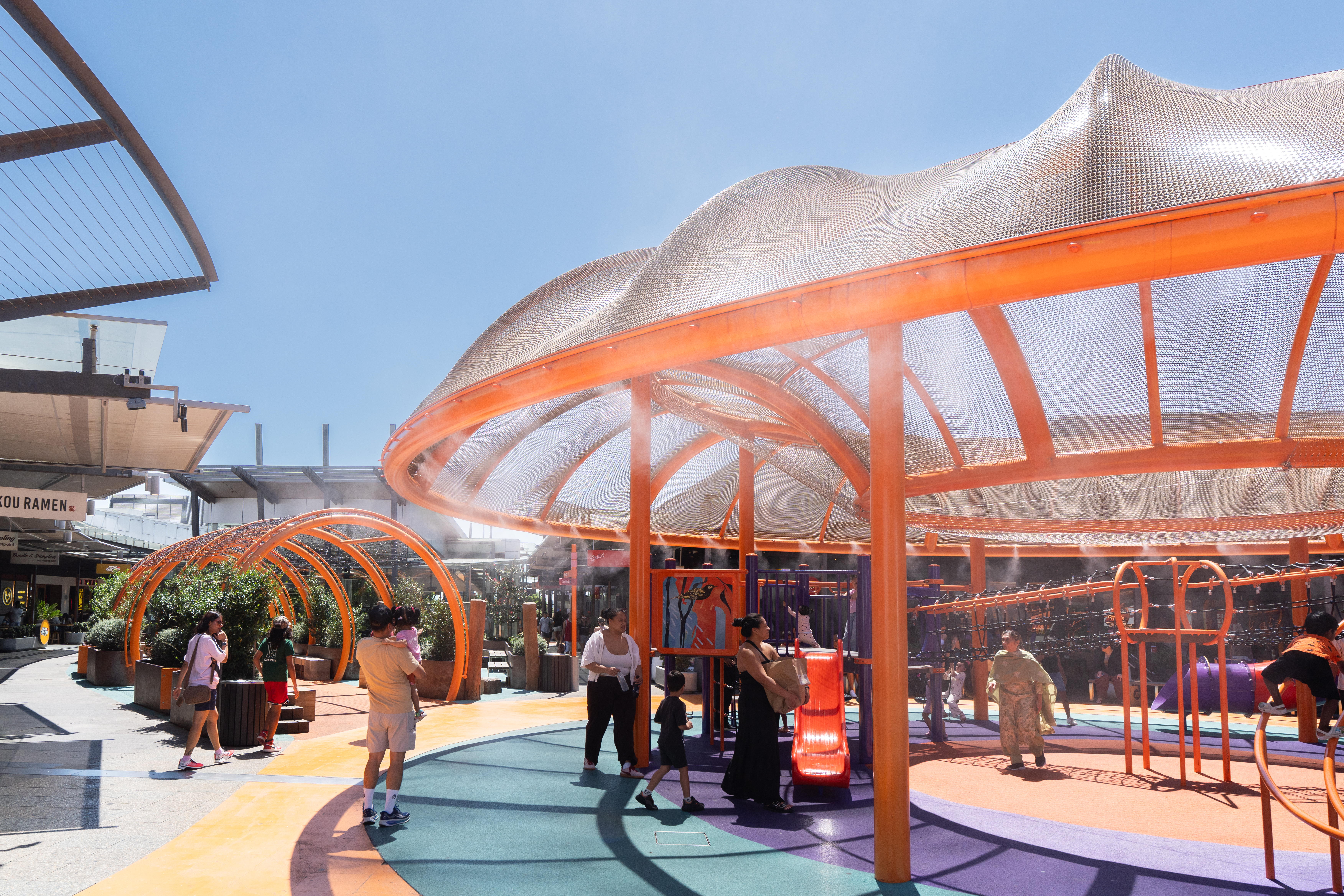 Westpoint Playground outdoor cooling system