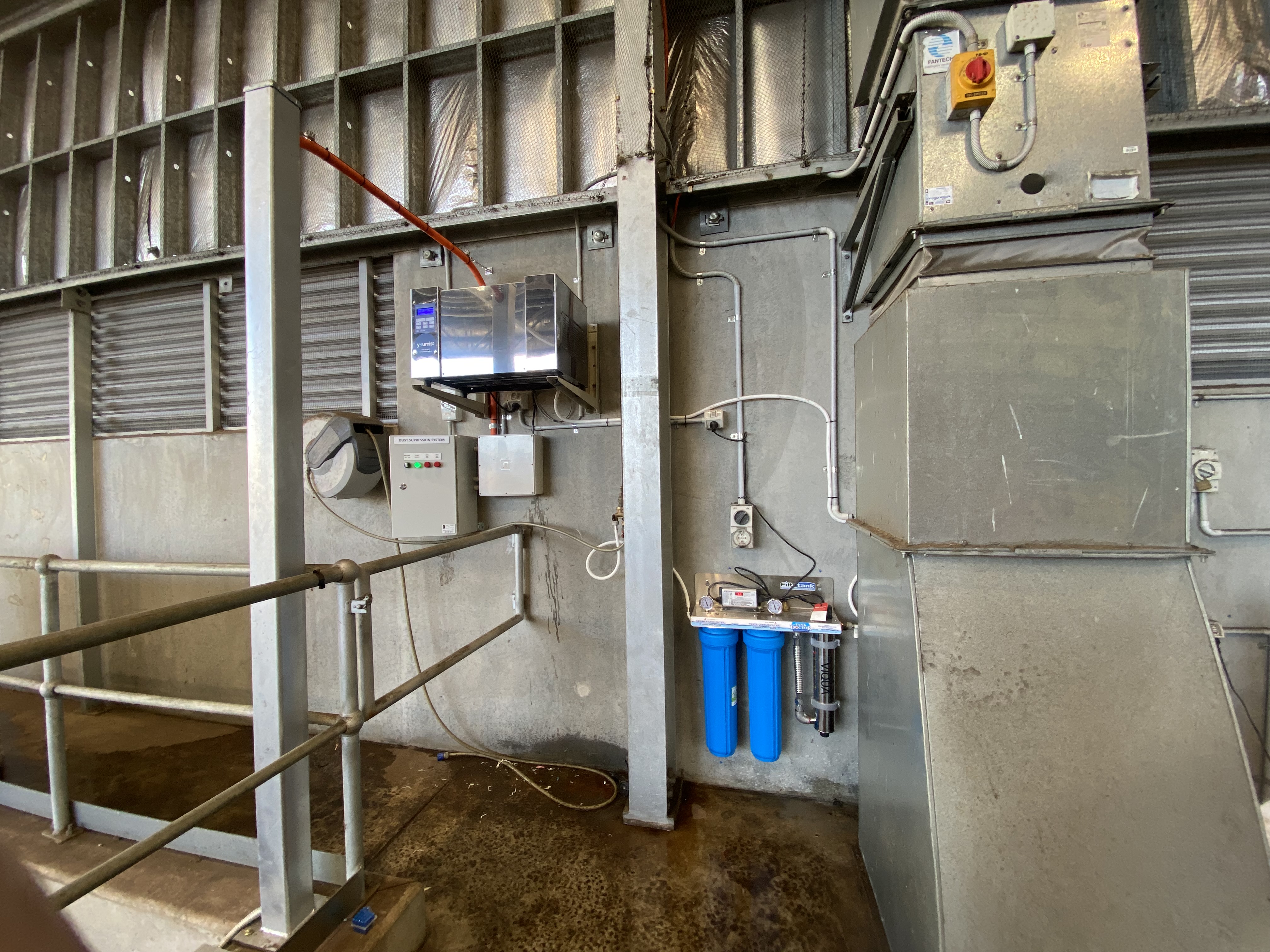 Automated dust suppression control panel