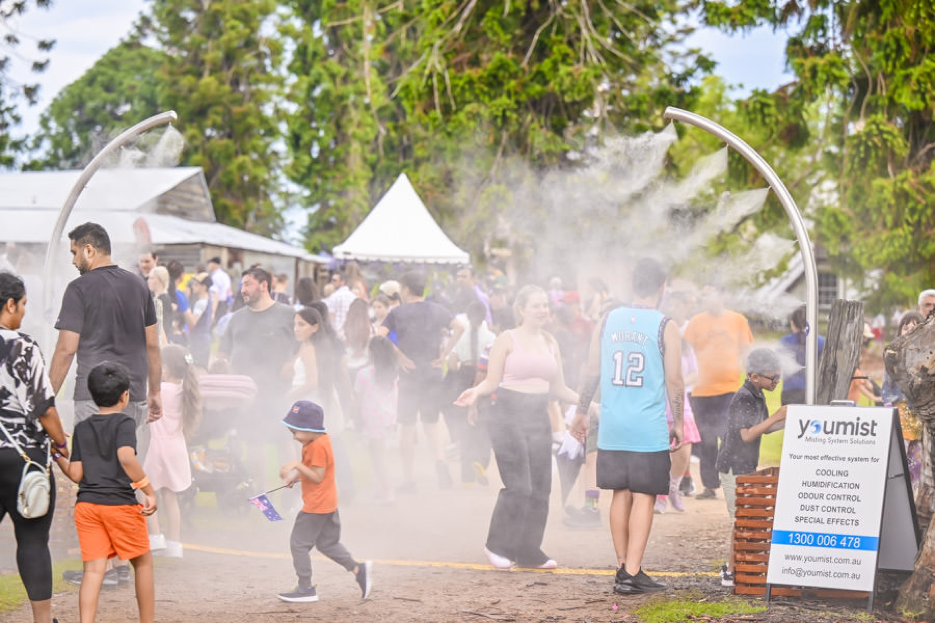 Australia Day event cooling